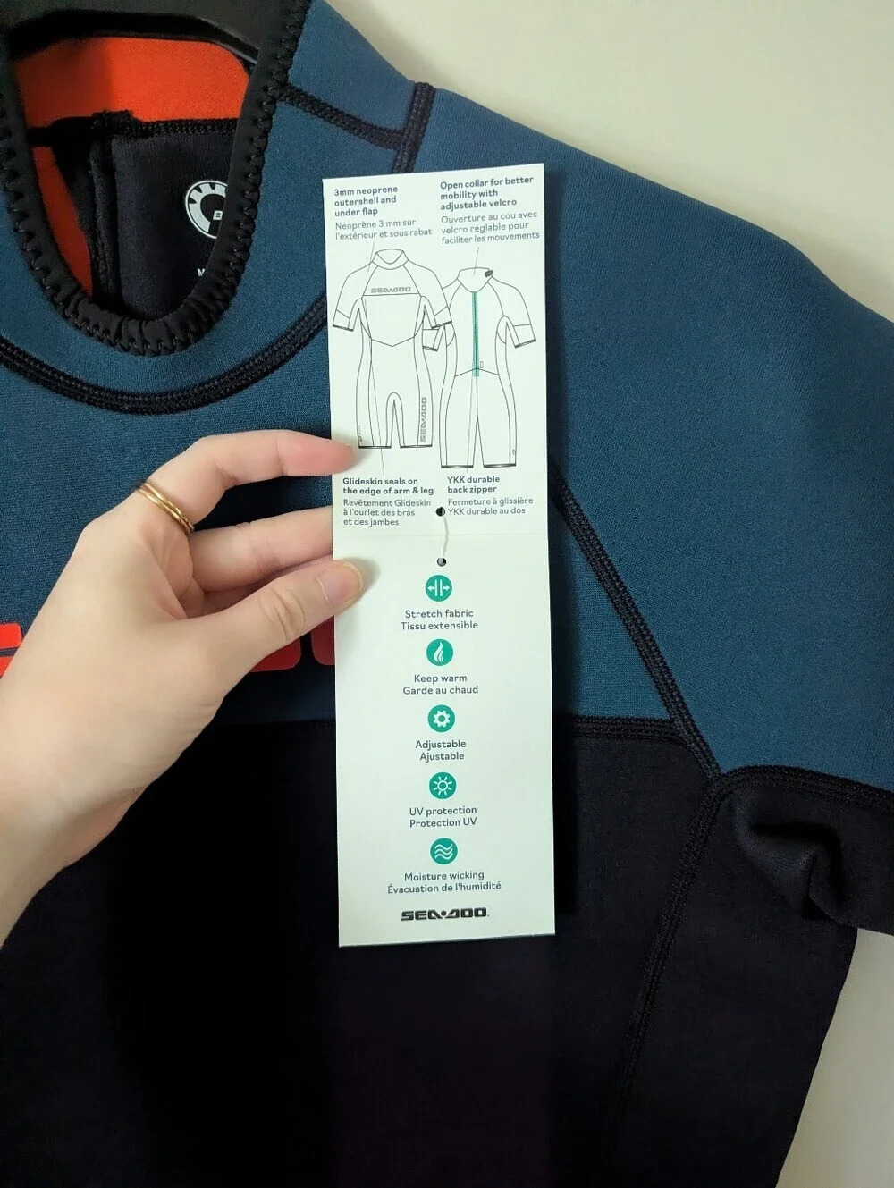 Sea-Doo Men's Teal & Black Wetsuit